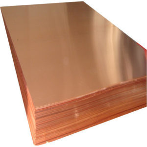 C1100 borde liso 99,7% paneles de cobre decorativos cuadrado para la industria