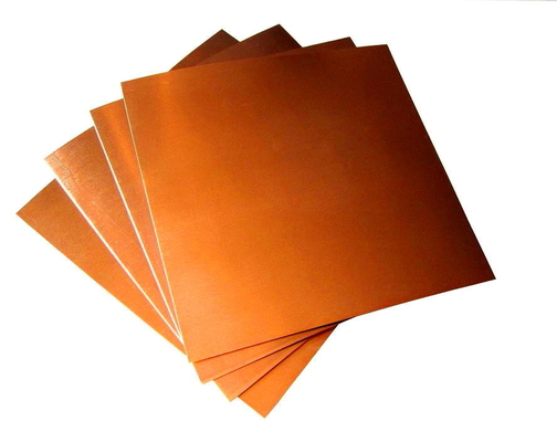 Rectangular C51000 1mm Superficies de hojas de cobre Decoración Tamaño personalizado