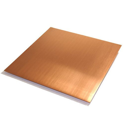 Rectangular C51000 1mm Superficies de hojas de cobre Decoración Tamaño personalizado