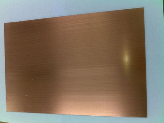 1000*2000mm Hojas de cobre decorativas Rojo Rectangular T2 Alta resistencia a la corrosión