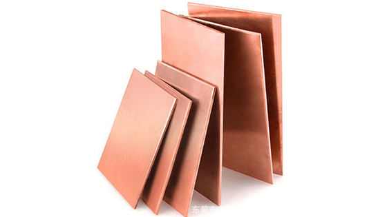 1000*2000mm Hojas de cobre decorativas Rojo Rectangular T2 Alta resistencia a la corrosión