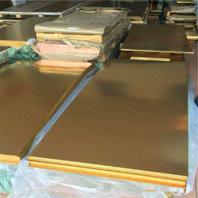 Oro 0.02-0.3 mm de espesor de cobre de la hoja decorativa de metal de alta resistencia a la tracción