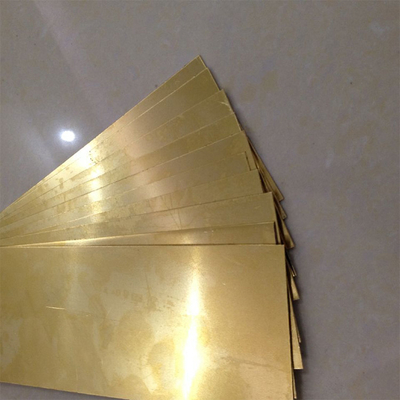 Oro 0.02-0.3 mm de espesor de cobre de la hoja decorativa de metal de alta resistencia a la tracción