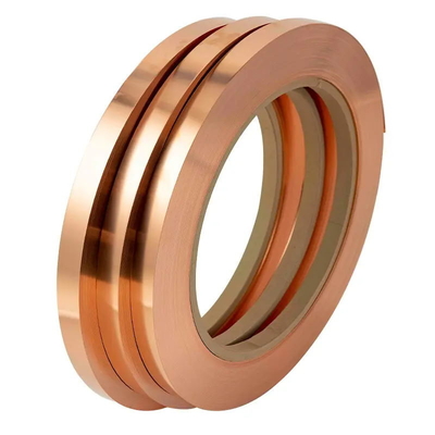 Banda de cobre de borde recto 0,05-20 mm espesor alta resistencia a la tracción