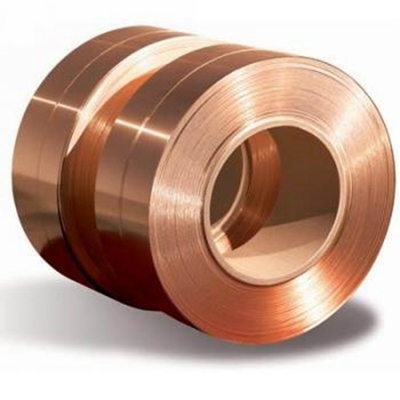 Banda de cobre de ancho de 4-600 mm para componentes eléctricos con bordes rectos