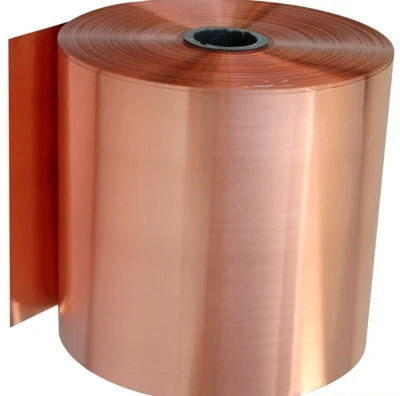 Banda de cobre de ancho de 4-600 mm para componentes eléctricos con bordes rectos