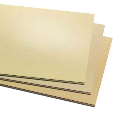 Hoja laminada/placa Hoja de latón de 1 mm de espesor para aplicaciones decorativas