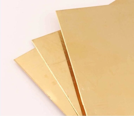 Plata de latón de pureza del 60% para la hoja / placa - 1240 mm de ancho disponible