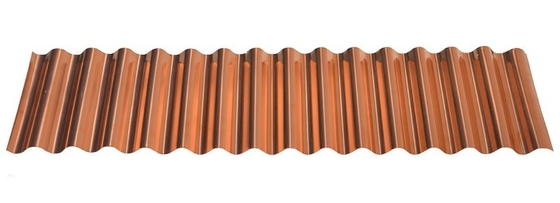 La techumbre acanalada de cobre decorativa cubre la limpieza fácil