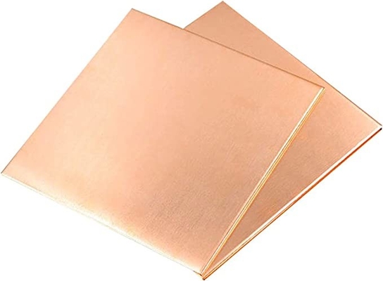 Superficie brillante Rojo Pura 1 mm Hoja de placa de cobre 1000 mm-6000 mm Para impresión