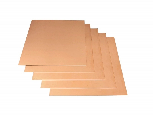 C2600 C2700 C5210 Placa plana de cobre 0,5-200 mm de espesor 99,7% de pureza