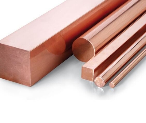 99,7% ronda del cobre de la pureza C2200 C2700 C17200/barra cuadrada para sondear las colocaciones