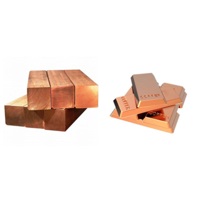 Ingotas de cobre cúbico 99,99% de calidad superior para diversas aplicaciones