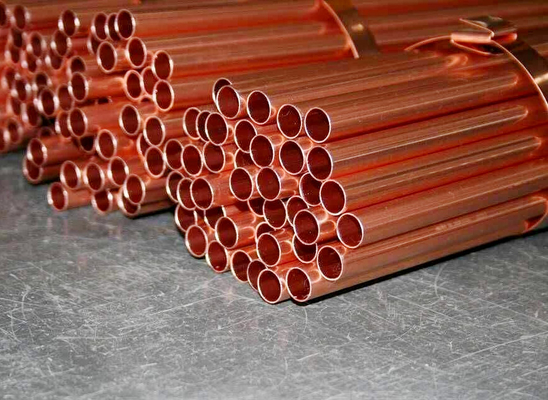 Tubo de cobre puro al 99 % para aplicaciones de calefacción con elongación (≥ %) del 45 % (B30)